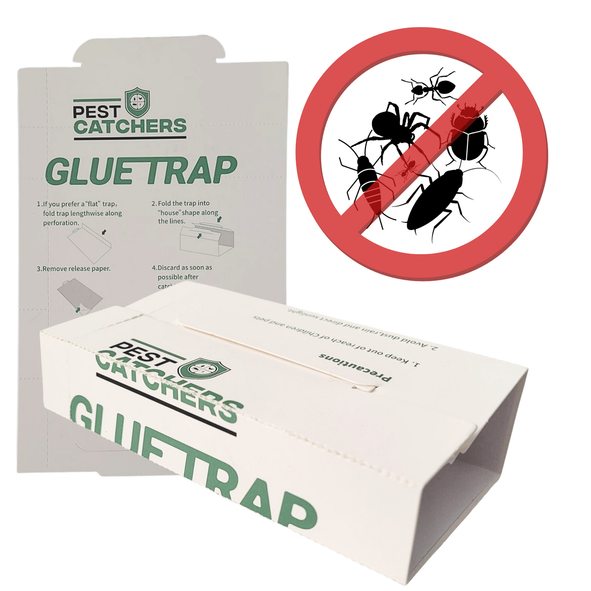Coopley - Insektenfänger - Insektenschutzmittel - Klebefalle - Insektenfalle - Silberfischfalle - Effektiv - 4 Stück